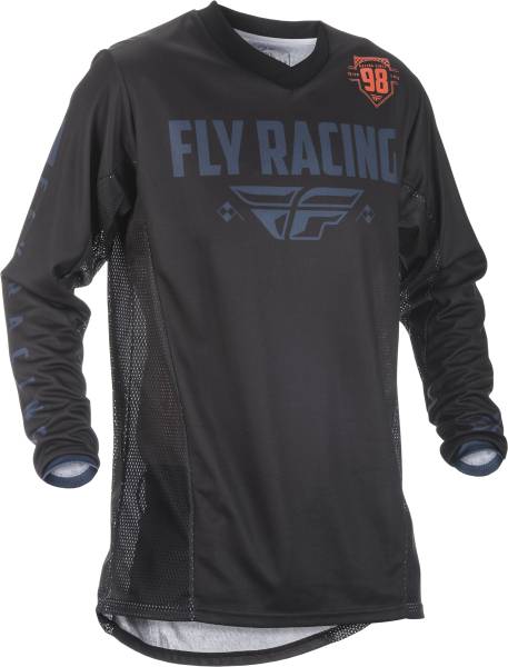 FLY RACING - PATROL JERSEY BLACK/GREY 2X - Image 1