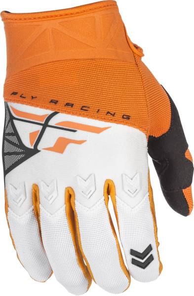 FLY RACING - F-16 GLOVES ORANGE/WHITE SZ 1 - Image 1