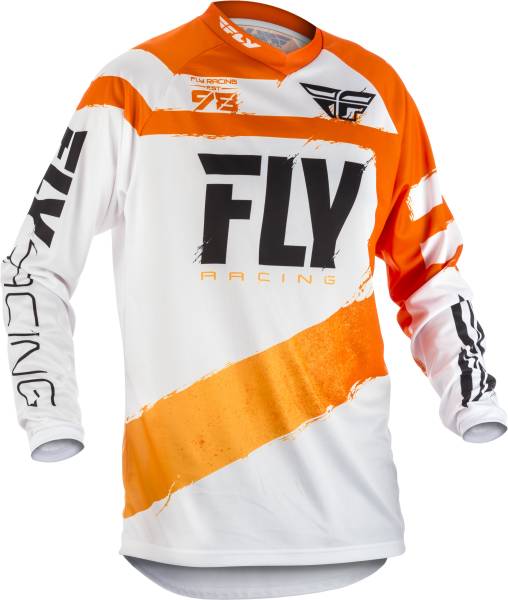 FLY RACING - F-16 JERSEY ORANGE/WHITE 2X - Image 1