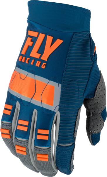 FLY RACING - EVOLUTION DST GLOVES NAVY/GREY/ORANGE SZ 06 - Image 1