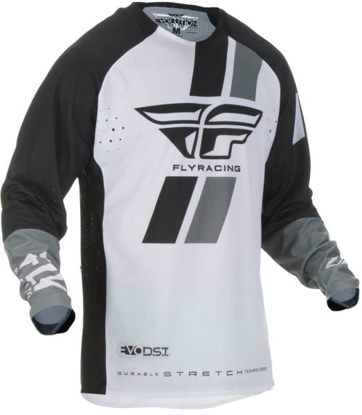 FLY RACING - EVOLUTION DST JERSEY BLACK/WHITE 2X - Image 1