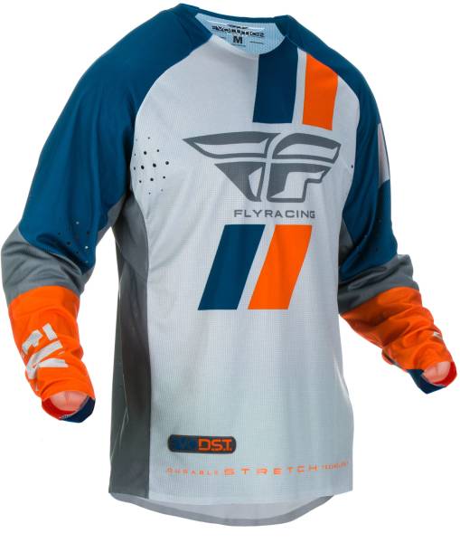 FLY RACING - EVOLUTION DST JERSEY NAVY/GREY/ORANGE 2X - Image 1