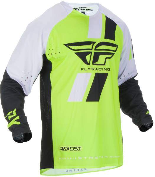 FLY RACING - EVOLUTION DST JERSEY HI-VIS/BLACK/WHITE 2X - Image 1