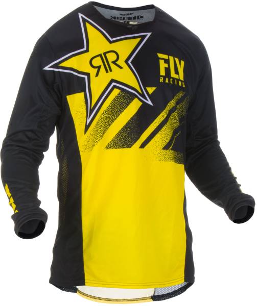 FLY RACING - KINETIC ROCKSTAR JERSEY YELLOW/BLACK MD - Image 1