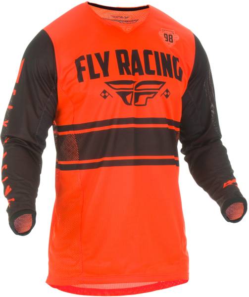 FLY RACING - KINETIC MESH ERA JERSEY NEON ORANGE/BLACK 2X - Image 1