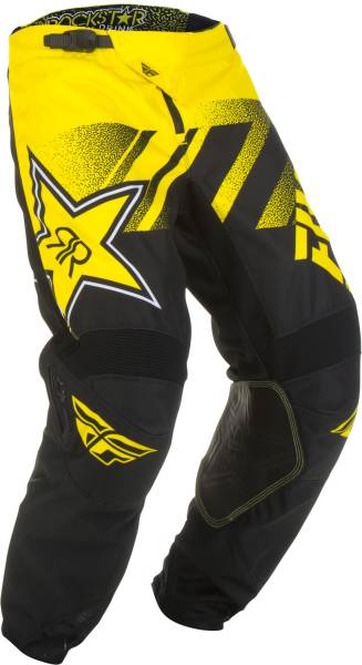 FLY RACING - KINETIC ROCKSTAR PANTS YELLOW/BLACK SZ 28 - Image 1