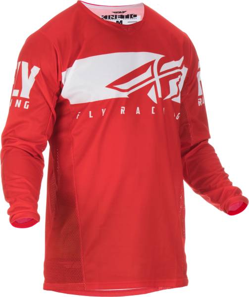 FLY RACING - KINETIC SHIELD JERSEY RED/WHITE 2X - Image 1