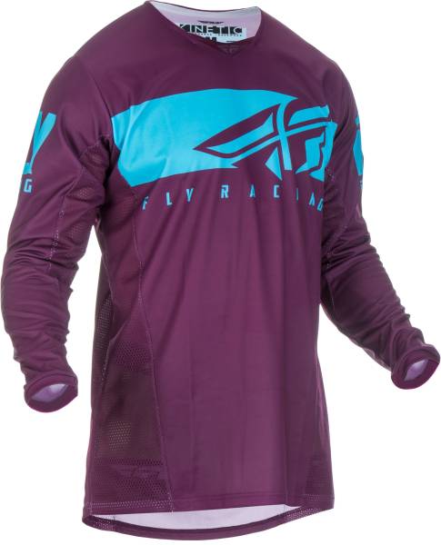 FLY RACING - KINETIC SHIELD JERSEY PORT/BLUE 2X - Image 1