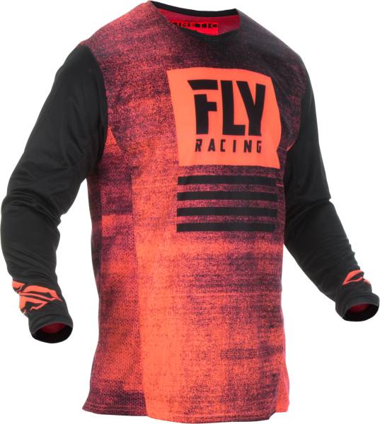 FLY RACING - KINETIC NOIZ JERSEY NEON RED/BLACK 2X - Image 1