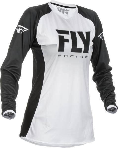 FLY RACING - WOMEN'S LITE JERSEY WHITE/BLACK 2X - Image 1