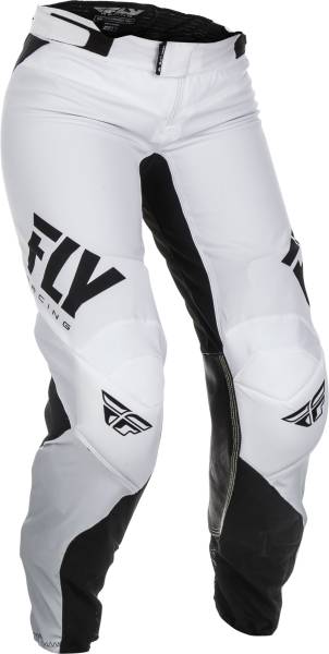 FLY RACING - WOMEN'S LITE RACE PANTS WHITE/BLACK SZ 20 - Image 1