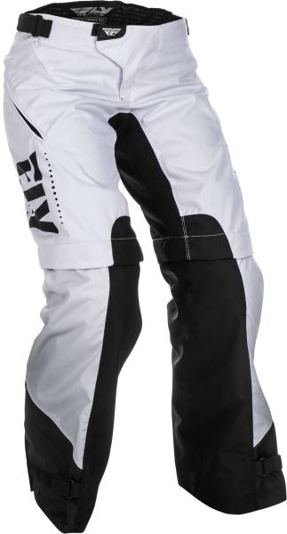 FLY RACING - WOMEN'S OVER BOOT PANTS WHITE/BLACK SZ 00/02 - Image 1