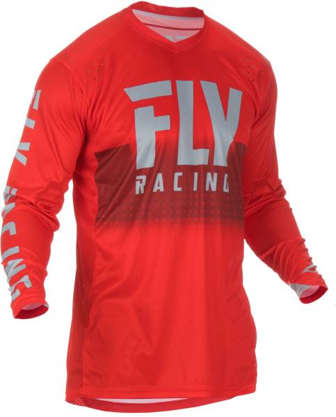 FLY RACING - LITE HYDROGEN JERSEY RED/GREY MD - Image 1