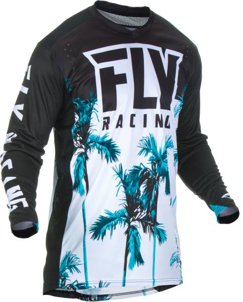 FLY RACING - LITE HYDROGEN PARADISE JERSEY TEAL/BLACK 2X - Image 1