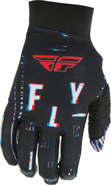 FLY RACING - PRO LITE GLITCH GLOVES BLACK/RED/BLUE SZ 04 - Image 1