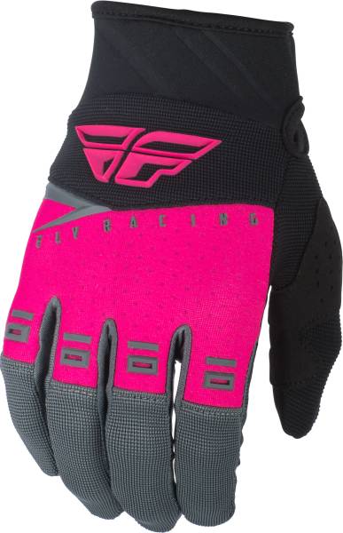 FLY RACING - F-16 GLOVES NEON PINK/BLACK/GREY SZ 01 - Image 1