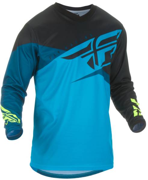 FLY RACING - F-16 JERSEY BLUE/BLACK/HI-VIS 2X - Image 1