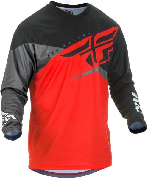 FLY RACING - F-16 JERSEY RED/BLACK/GREY 2X - Image 1