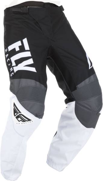 FLY RACING - F-16 PANTS BLACK/WHITE/GREY SZ 18 - Image 1