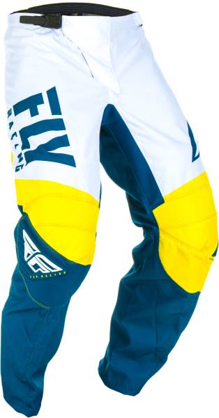 FLY RACING - F-16 PANTS YELLOW/WHITE/NAVY SZ 28S - Image 1