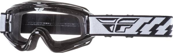 FLY RACING - FOCUS YOUTH GOGGLE BLACK W/CLEAR LENS - Image 1