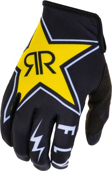 FLY RACING - LITE ROCKSTAR GLOVES BLACK/WHITE SZ 11 - Image 1