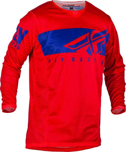 FLY RACING - KINETIC MESH SHIELD JERSEY RED/BLUE MD - Image 1