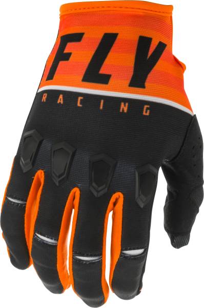 FLY RACING - KINETIC K120 GLOVES ORANGE/BLACK/WHITE SZ 04 - Image 1