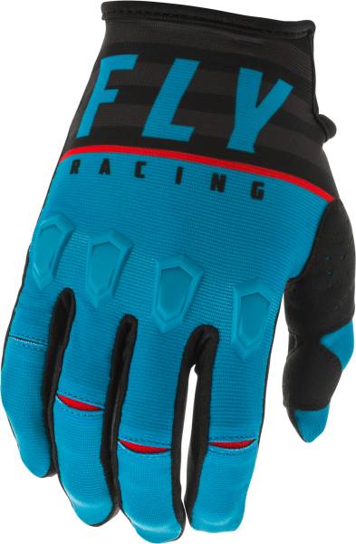 FLY RACING - KINETIC K120 GLOVES BLUE/BLACK/RED SZ 04 - Image 1