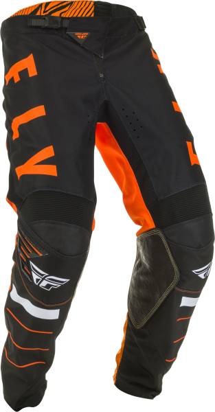 FLY RACING - KINETIC K120 PANTS ORANGE/BLACK/WHITE SZ 18 - Image 1