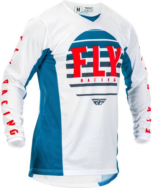 FLY RACING - KINETIC K220 JERSEY BLUE/WHITE/RED MD - Image 1