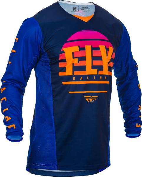 FLY RACING - KINETIC K220 JERSEY MIDNIGHT/BLUE/ORANGE 2X - Image 1