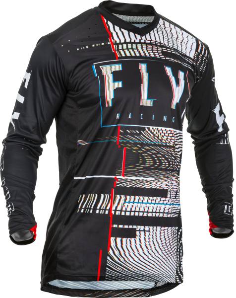 FLY RACING - LITE GLITCH JERSEY BLACK/RED/BLUE LG - Image 1