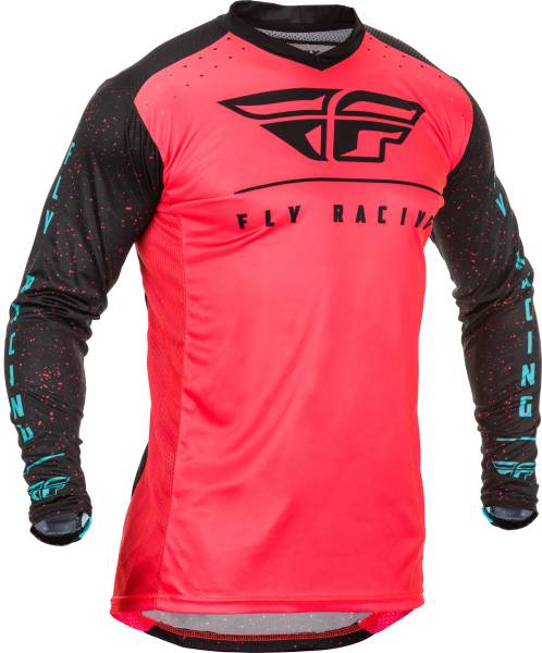 FLY RACING - LITE JERSEY CORAL/BLACK/BLUE 2X - Image 1