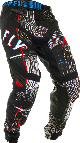 FLY RACING - LITE GLITCH PANTS BLACK/RED/BLUE SZ 28 - Image 1