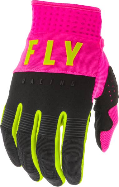 FLY RACING - F-16 GLOVES NEON PINK/BLACK/HI-VIS SZ 01 - Image 1