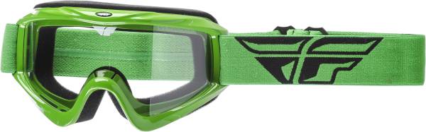 FLY RACING - 2018 FOCUS GOGGLE GREEN W/CLEAR LENS - Image 1