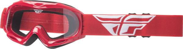 FLY RACING - 2018 FOCUS YOUTH GOGGLE RED W/CLEAR LENS - Image 1