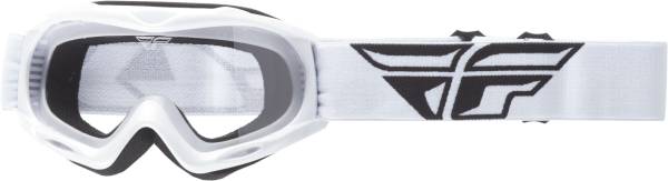 FLY RACING - 2018 FOCUS YOUTH GOGGLE WHITE W/CLEAR LENS - Image 1