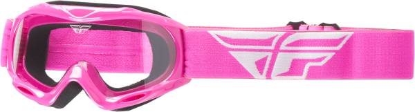 FLY RACING - 2018 FOCUS YOUTH GOGGLE PINK W/CLEAR LENS - Image 1