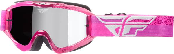 FLY RACING - 2018 ZONE COMPOSITE GOGGLE GREY/PINK W/CHROME LENS - Image 1