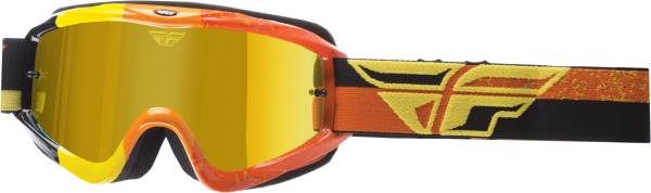 FLY RACING - 2019 ZONE COMPOSITE GOGGLE YEL/ORG/BLK W/GOLD MIRROR LENS - Image 1