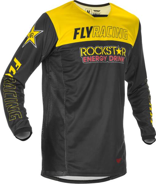 FLY RACING - KINETIC ROCKSTAR JERSEY YELLOW/BLACK MD - Image 1