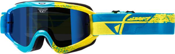 FLY RACING - 2020 ZONE COMPOSITE GOGGLE BLUE/HI-VIS W/BLUE MIRROR LENS - Image 1