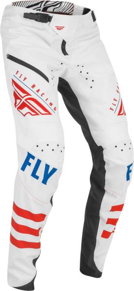 FLY RACING - YOUTH KINETIC BICYCLE L.E. PAN WHITE/RED/BLUE SZ 18 - Image 1