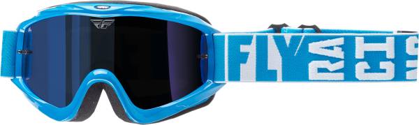 FLY RACING - 2018 ZONE TURRET GOGGLE BLUE W/BLUE MIRROR LENS - Image 1