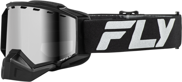 FLY RACING - ZONE ELITE SNW GOGGLE BLK/SLVR W/ SIL MIRR/POLARIZED SMK LENS - Image 1