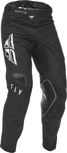 FLY RACING - YOUTH KINETIC K121 PANTS BLACK/WHITE SZ 18 - Image 1