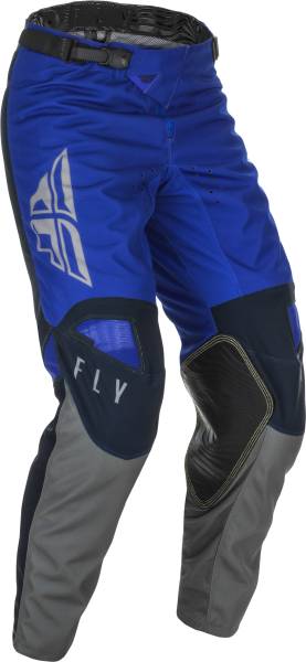 FLY RACING - YOUTH KINETIC K121 PANTS BLUE/NAVY/GREY SZ 18 - Image 1