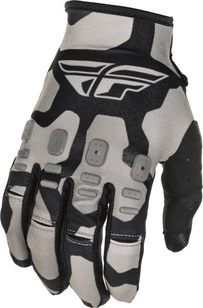 FLY RACING - YOUTH KINETIC K221 GLOVES BLACK/GREY SZ 04 - Image 1